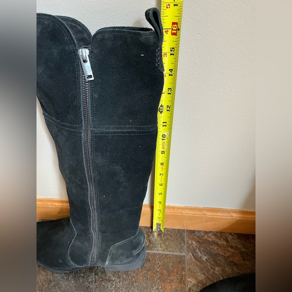 Women’s UGG Sorensen black suede tall zipper waterproof classic  boots. Size 9.5 - Picture 14 of 16